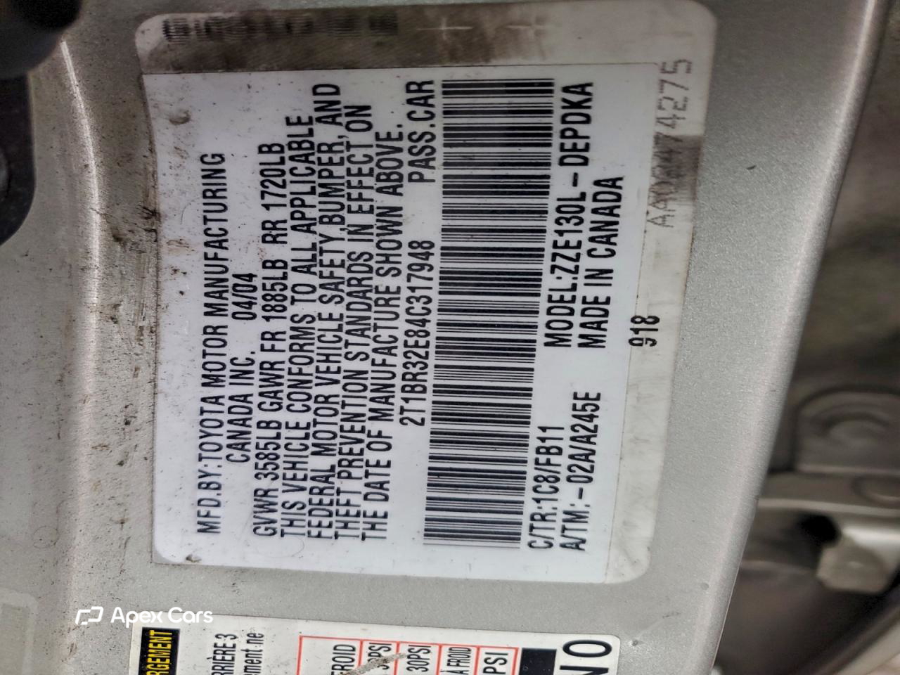 Toyota Corolla 2004