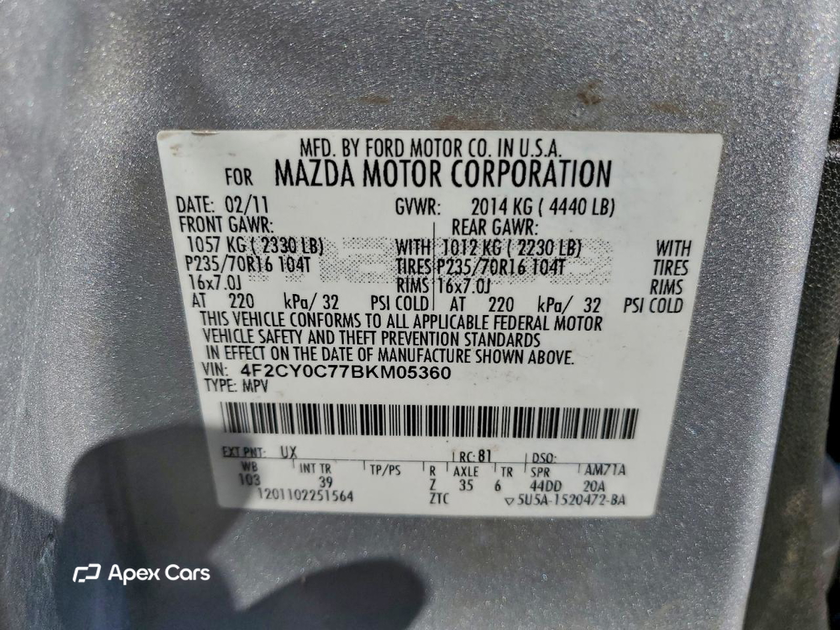 Mazda Tribute 2011