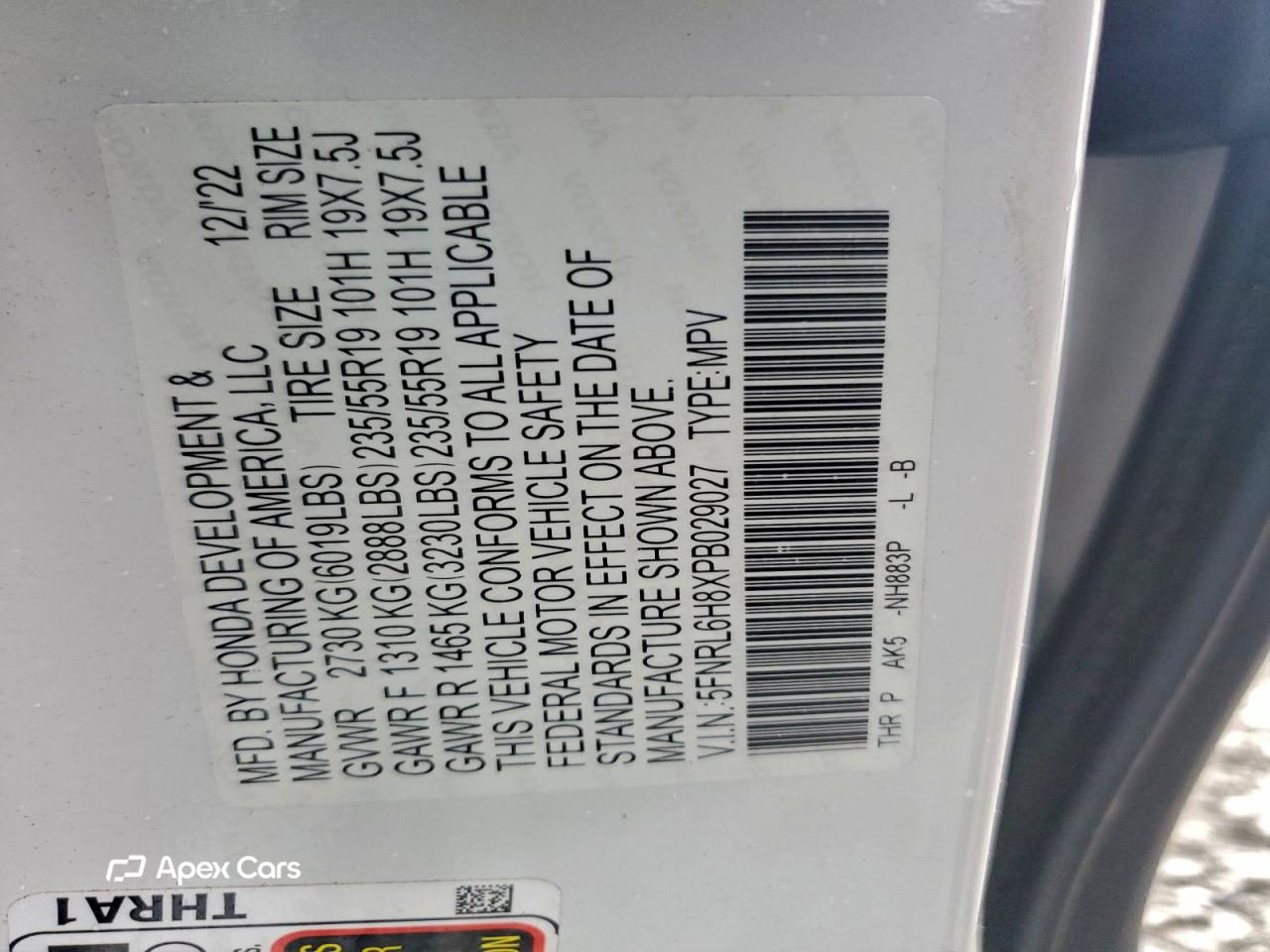 Honda Odyssey 2023