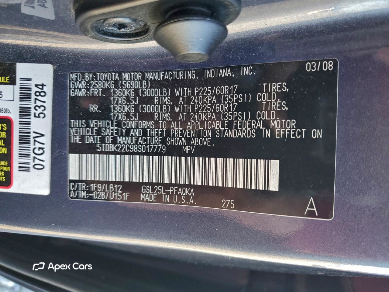 Toyota Sienna 2008