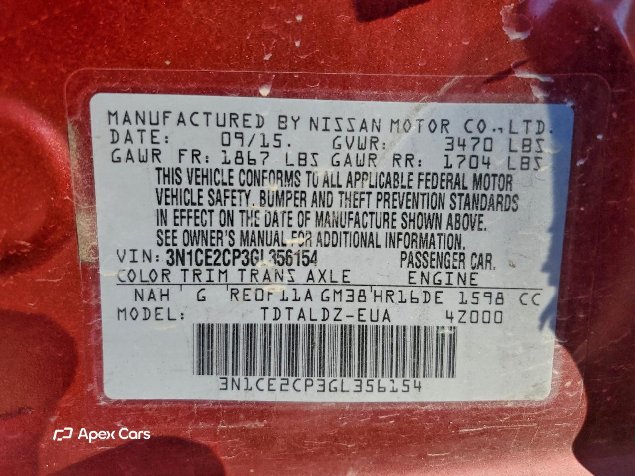 Nissan Versa 2016