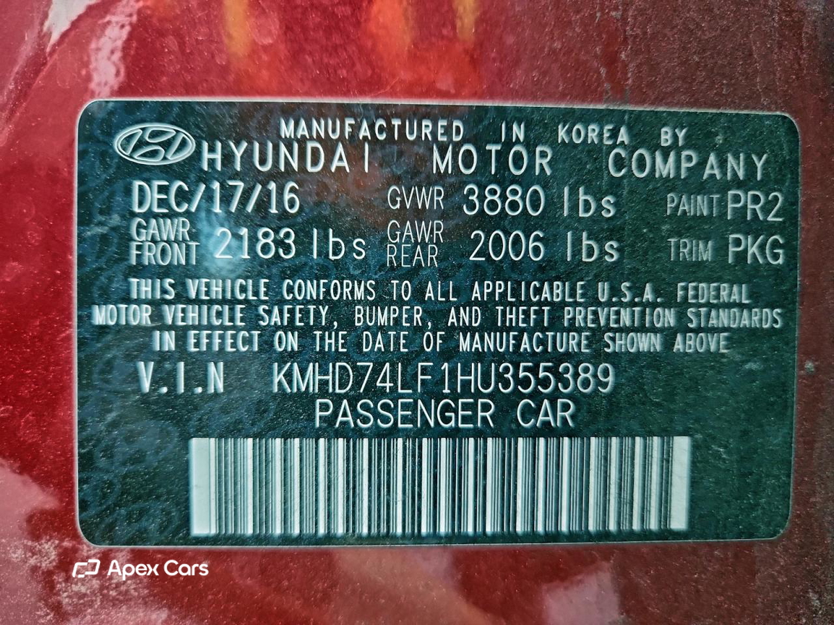 Hyundai Elantra 2017