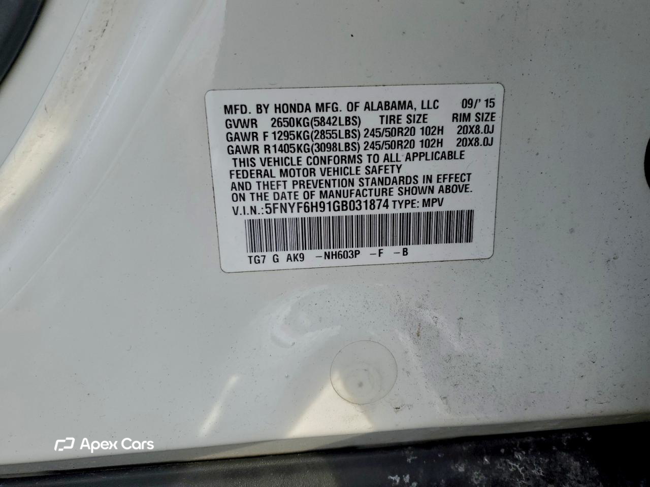 Honda Pilot 2016