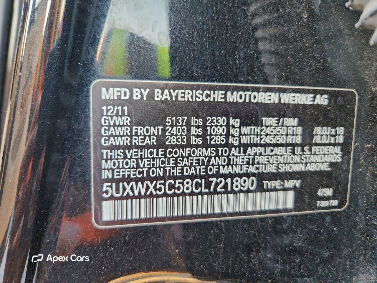 BMW X3 2012