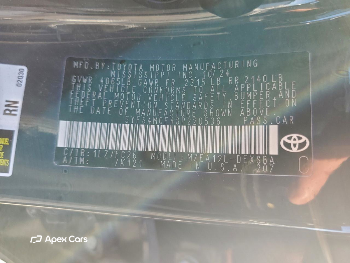 Toyota Corolla 2025