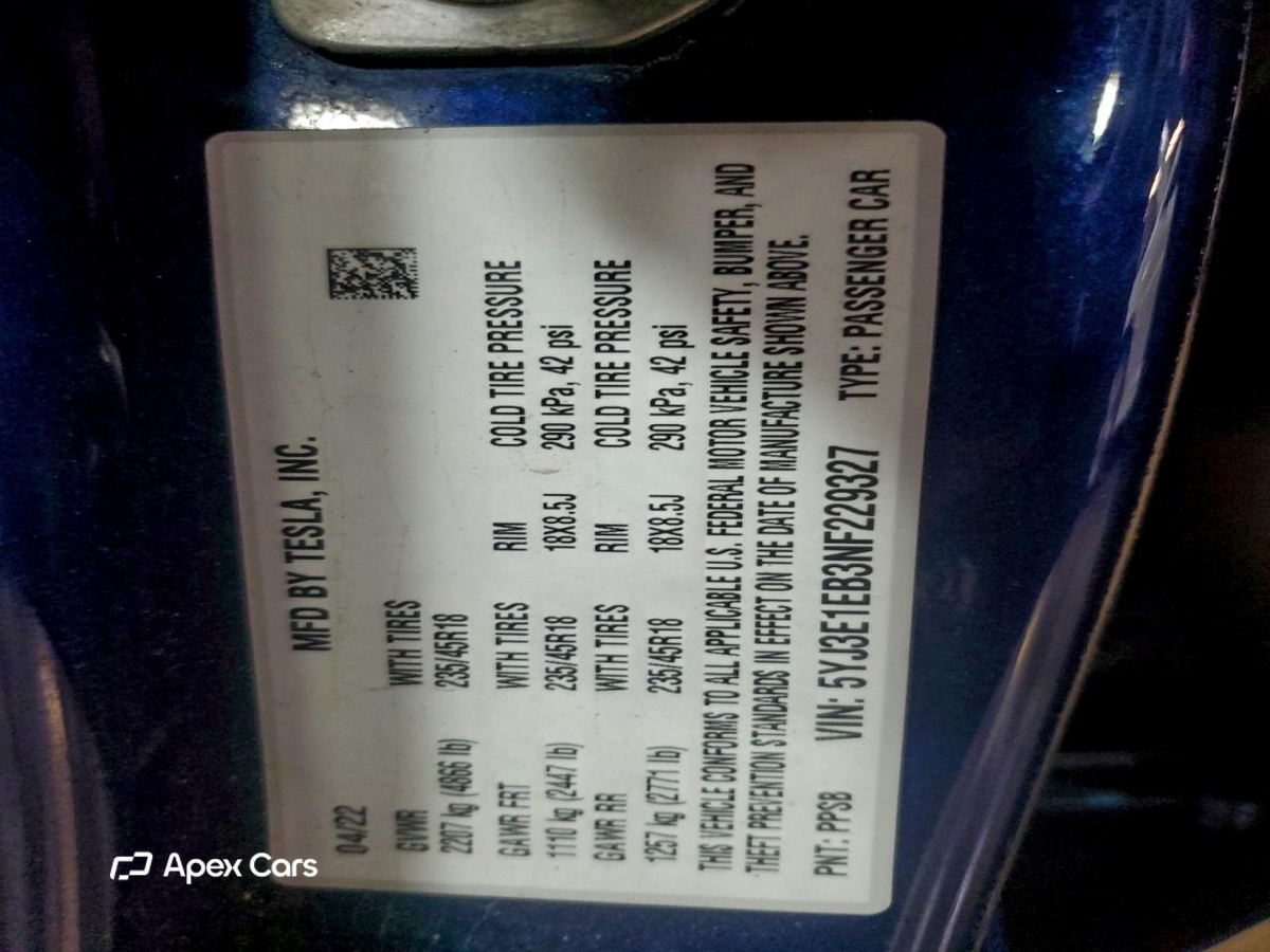 Tesla Model 3 2022