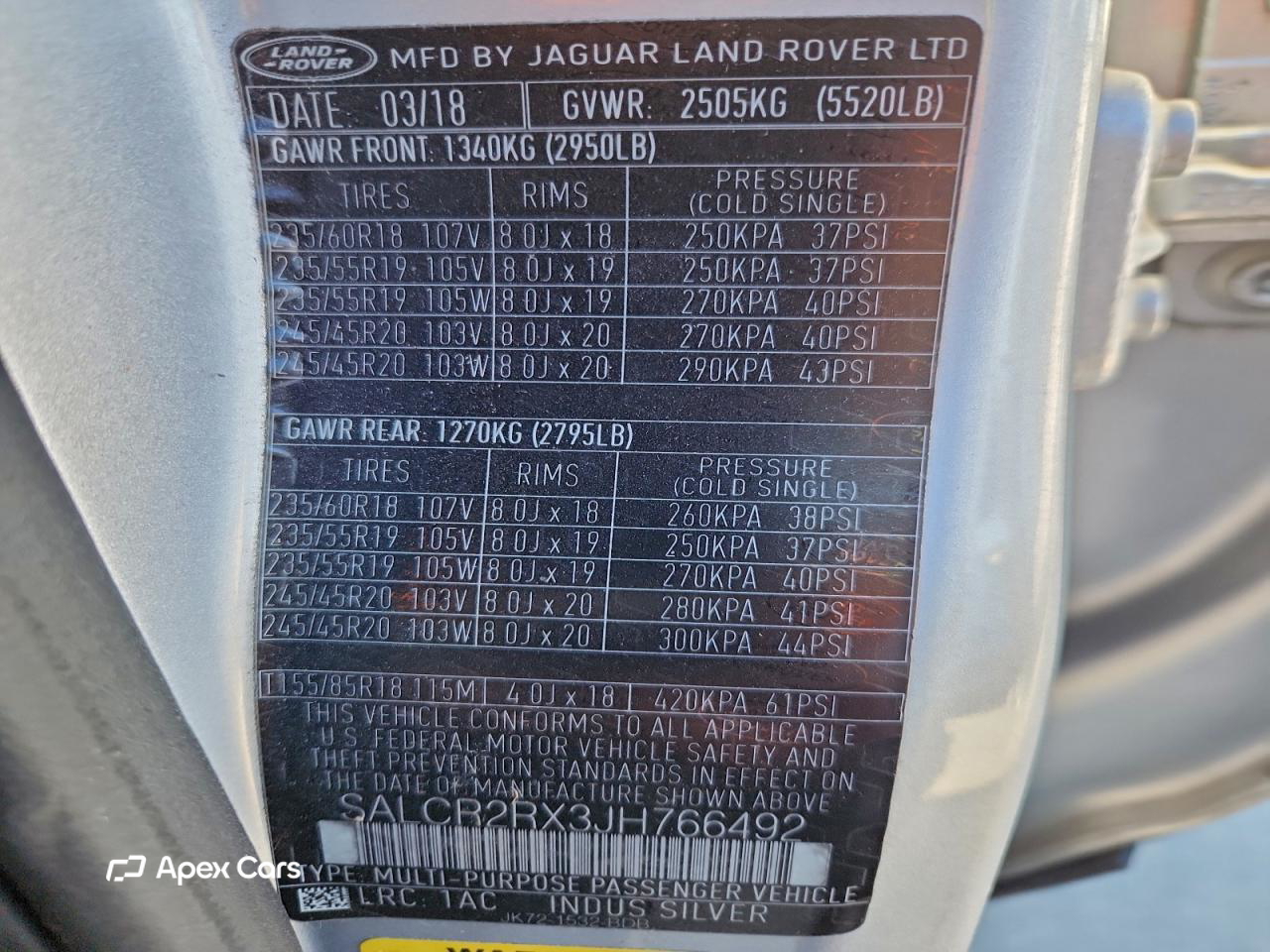 Land Rover Discovery 2018