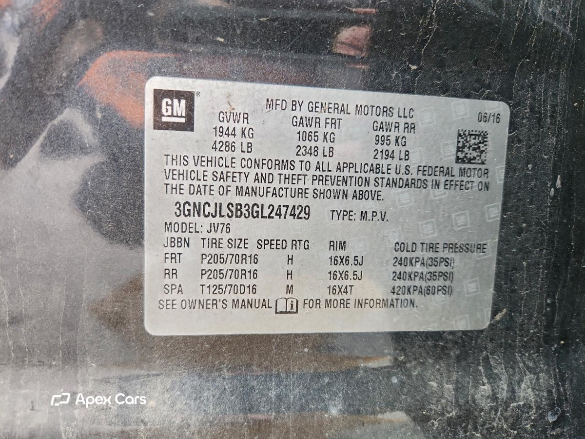Chevrolet Trax 2016