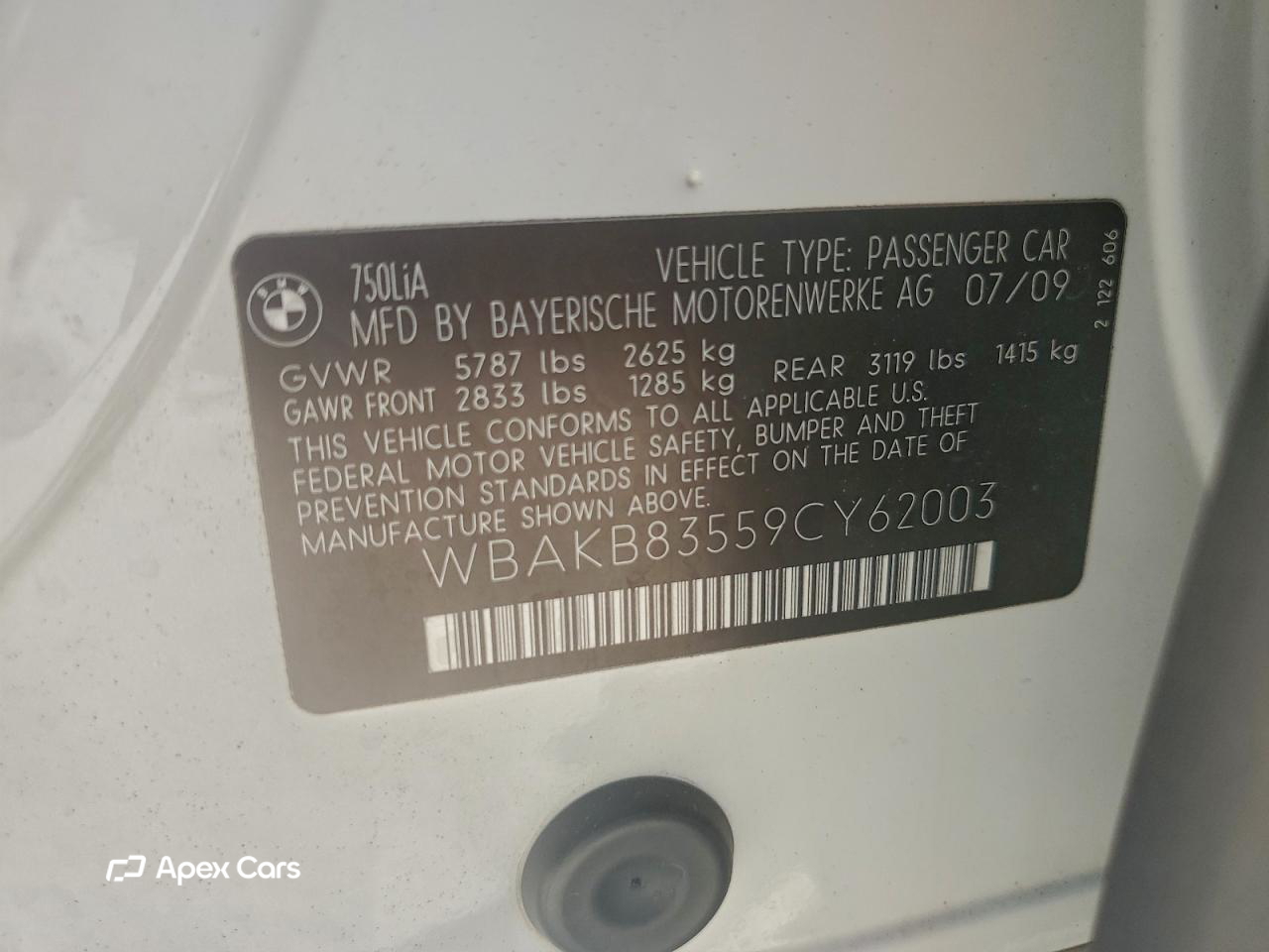 BMW Series 7 2009