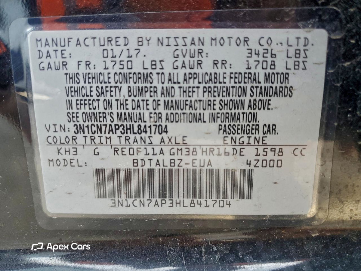 Nissan Versa 2017