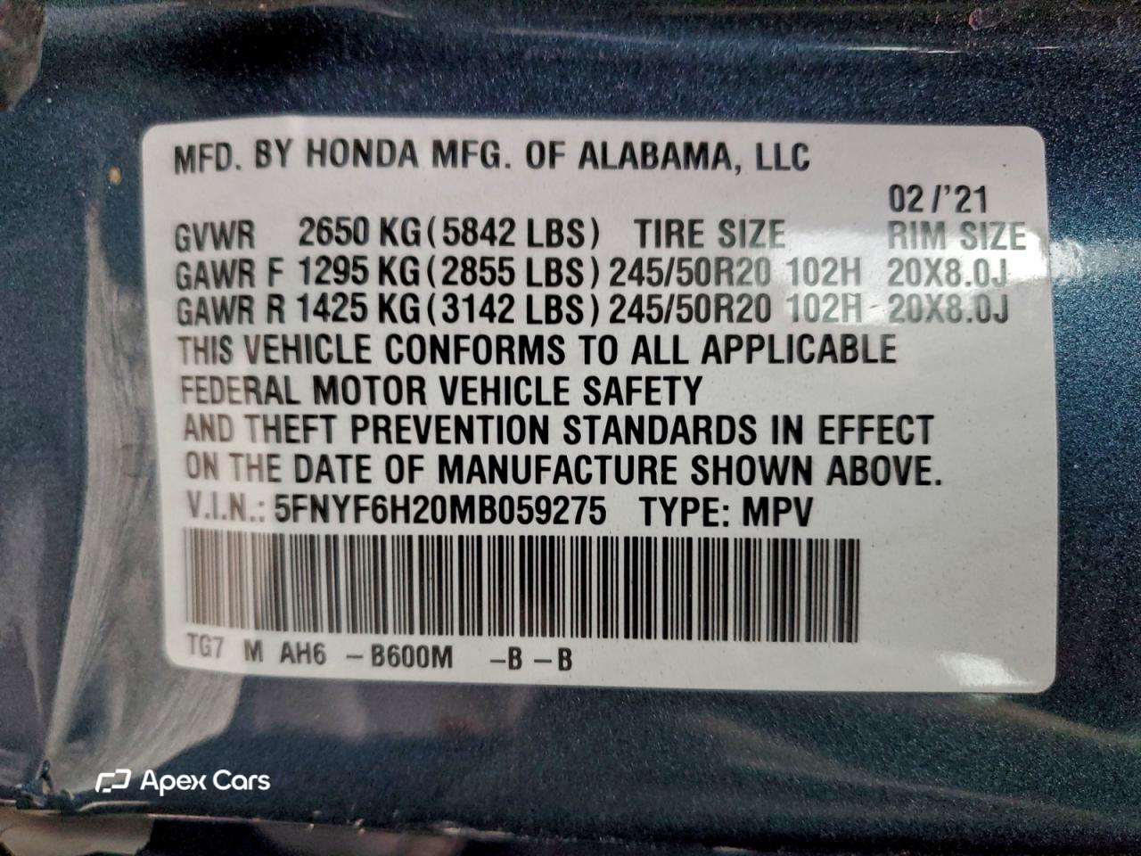 Honda Pilot 2021