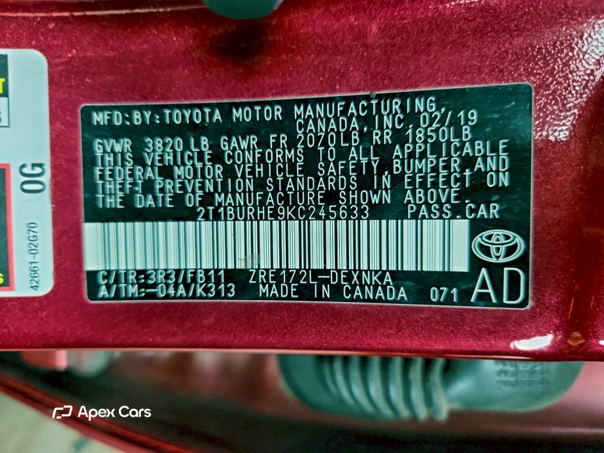 Toyota Corolla 2019