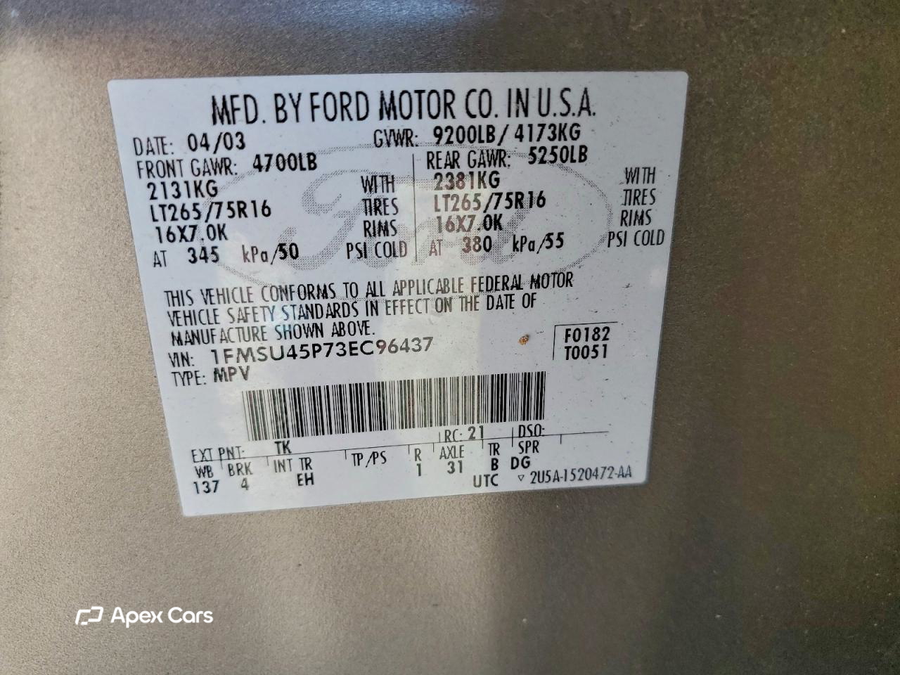 Ford Excursion 2003