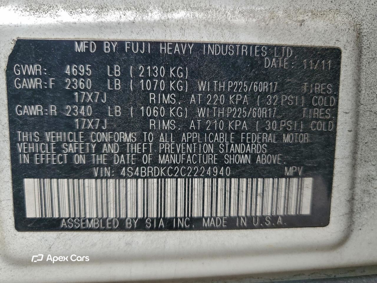 Subaru Outback 2012