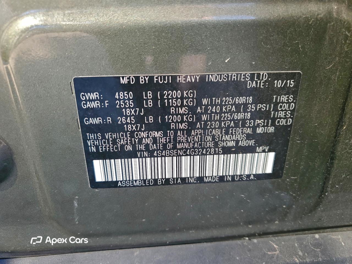 Subaru Outback 2016