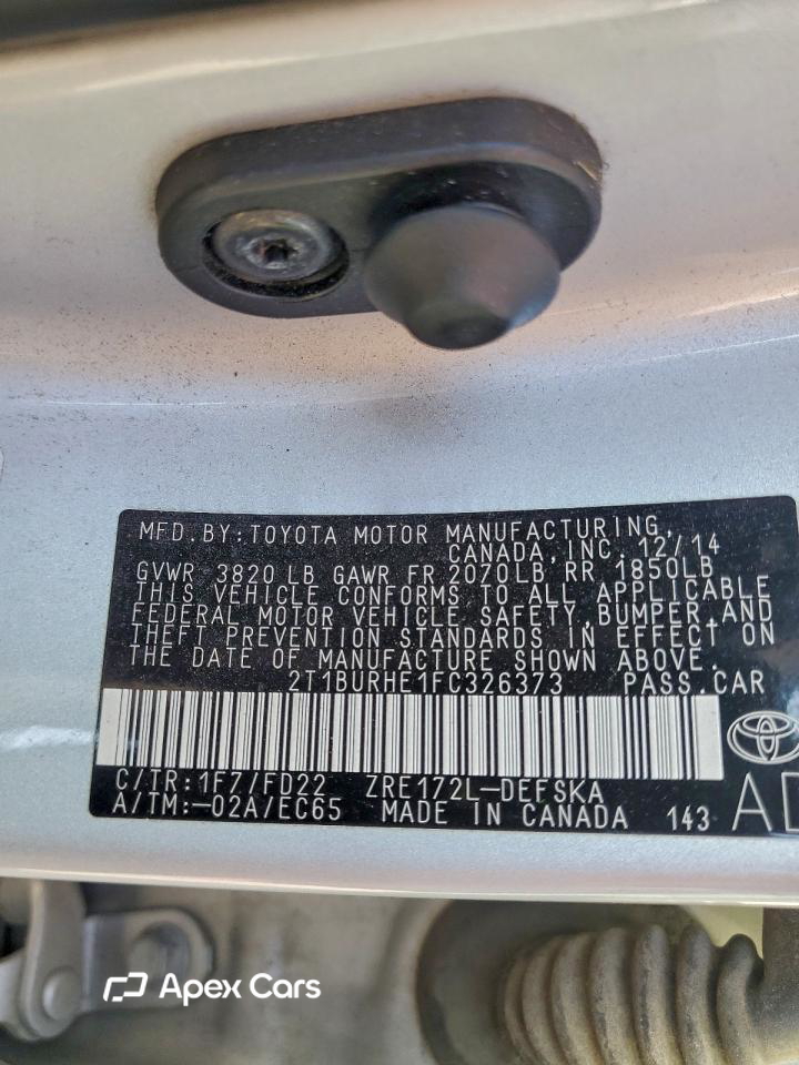 Toyota Corolla 2015