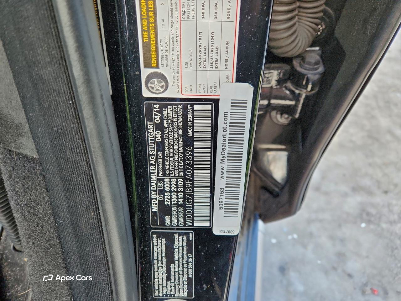 Mercedes-Benz S-klasse AMG 2015