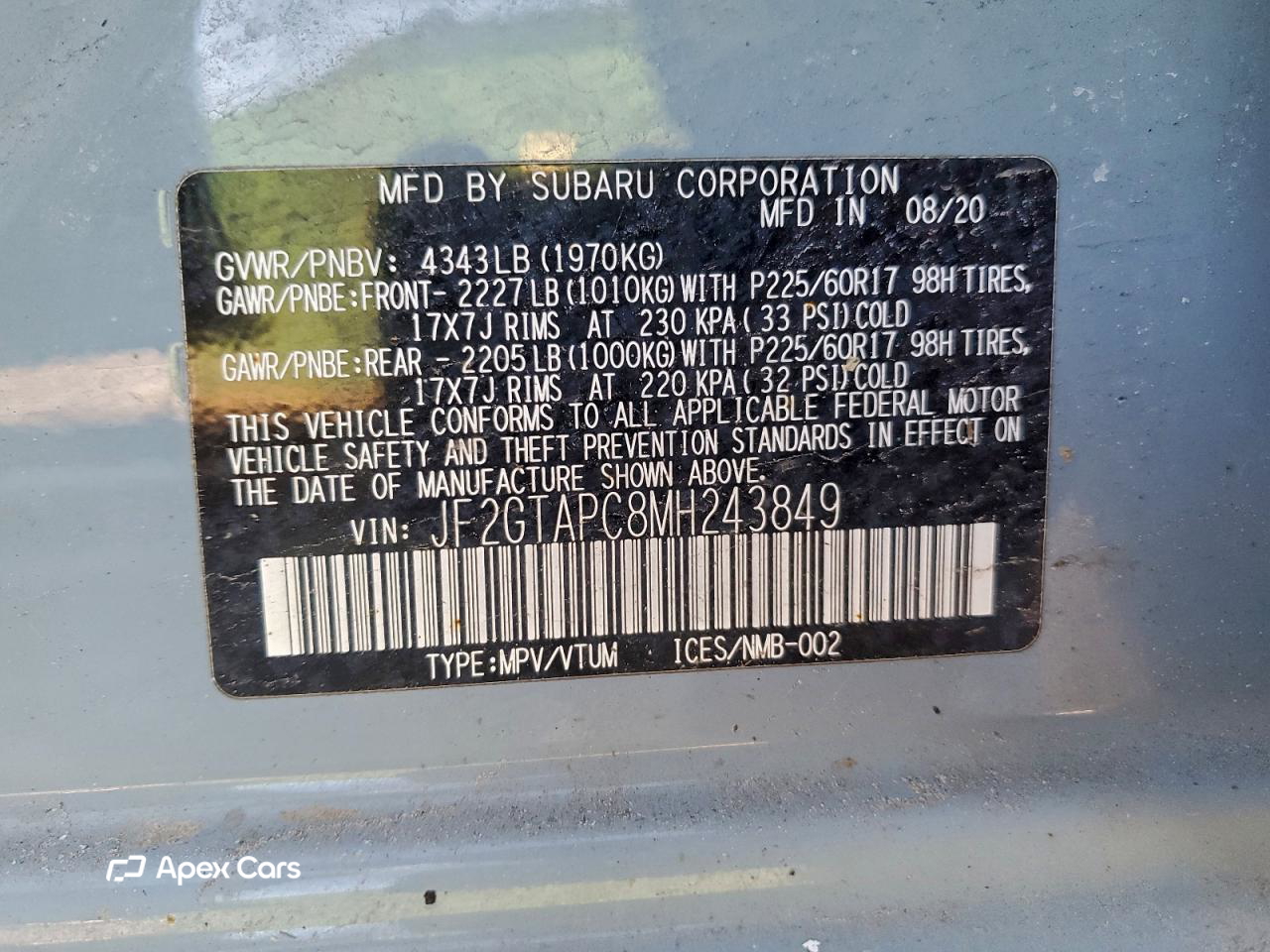 Subaru XV 2021