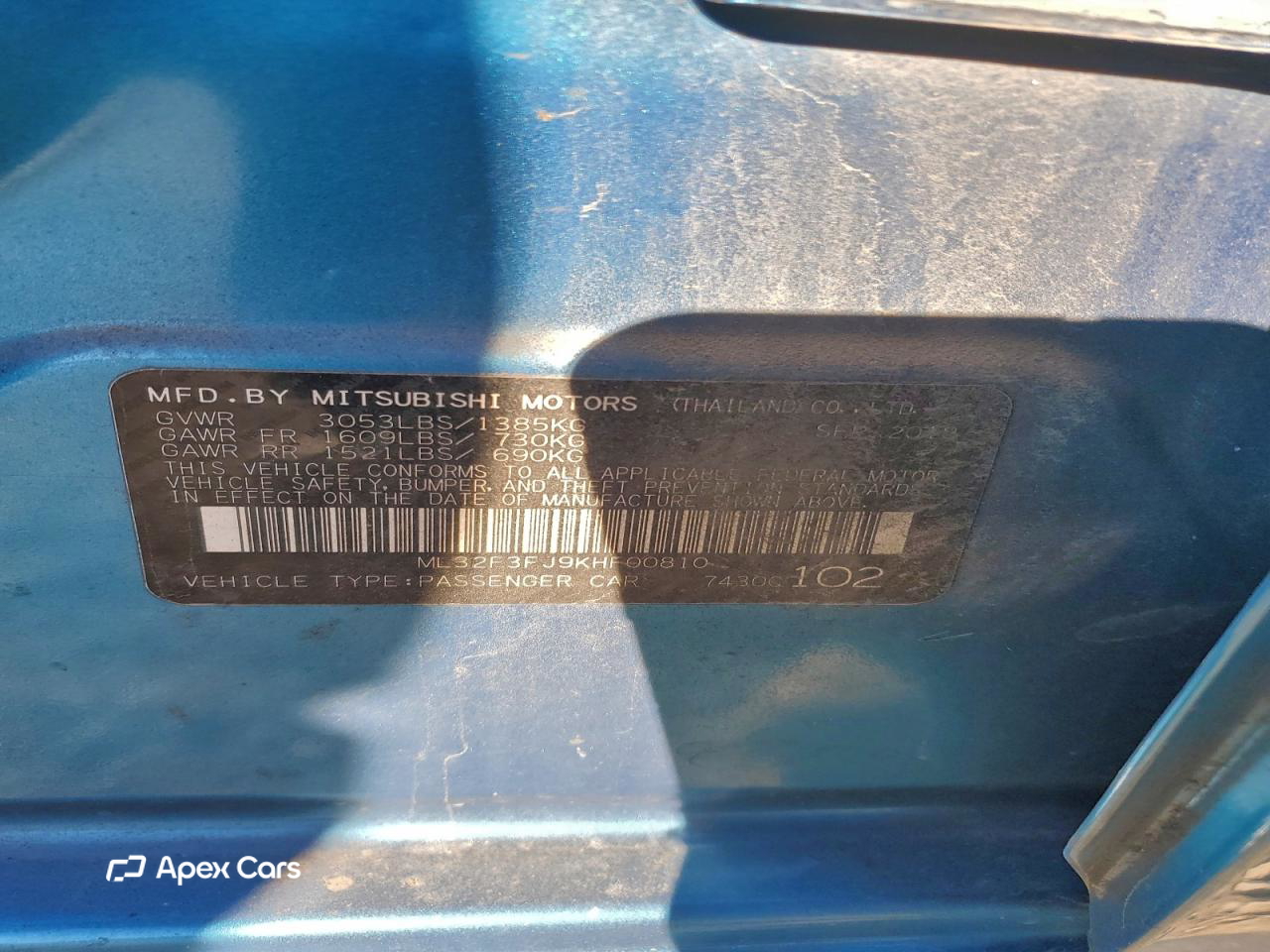 Mitsubishi Mirage 2019