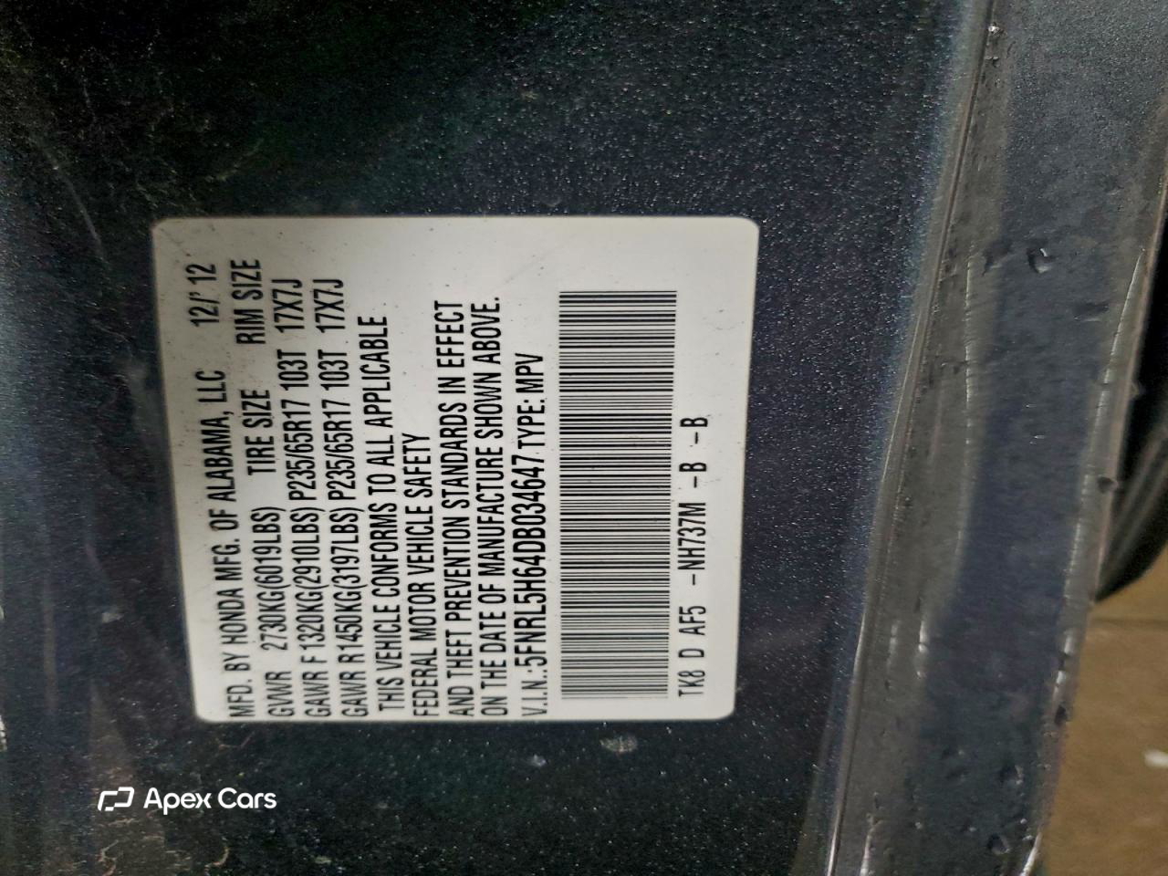 Honda Odyssey 2013