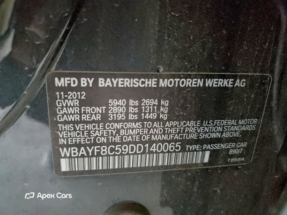 BMW Series 7 2013