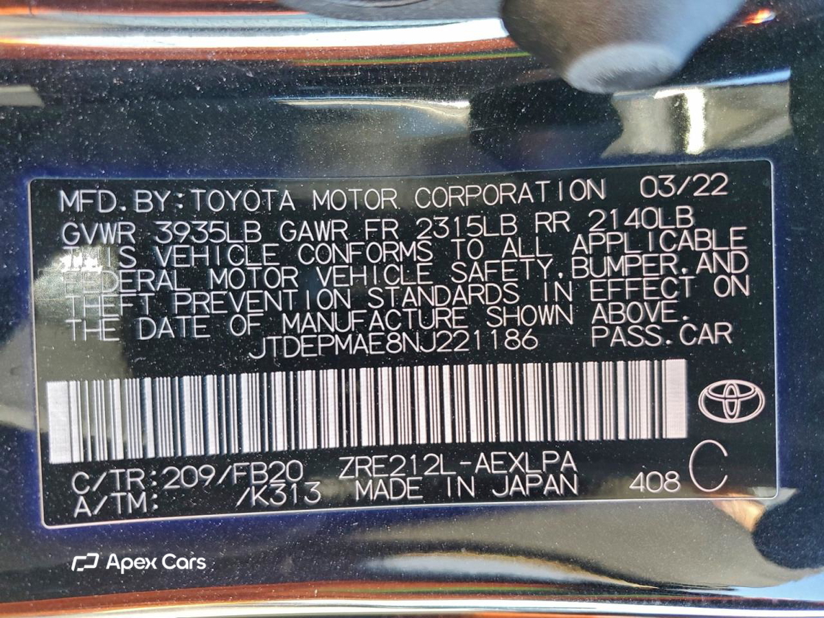 Toyota Corolla 2022