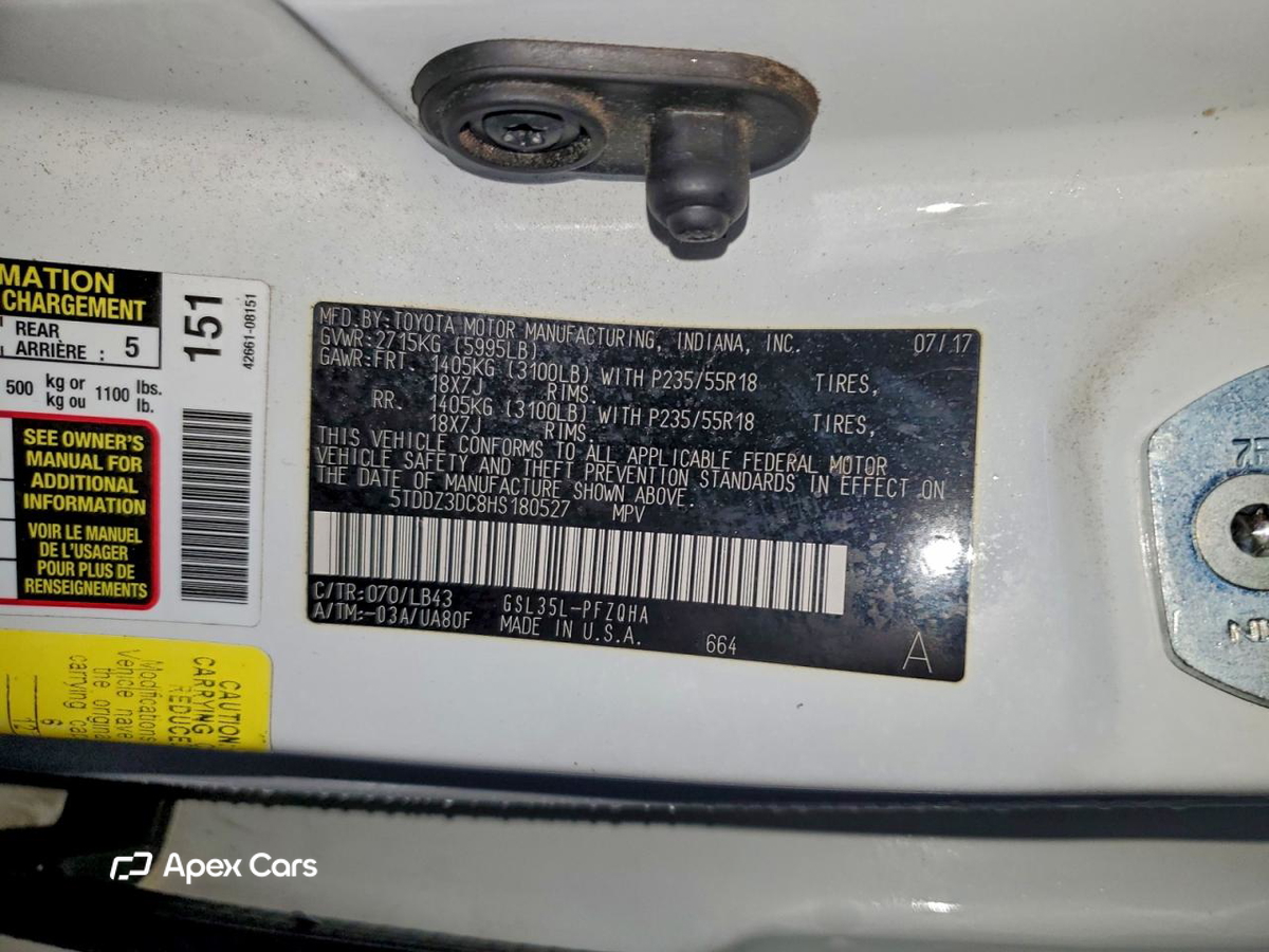 Toyota Sienna 2017