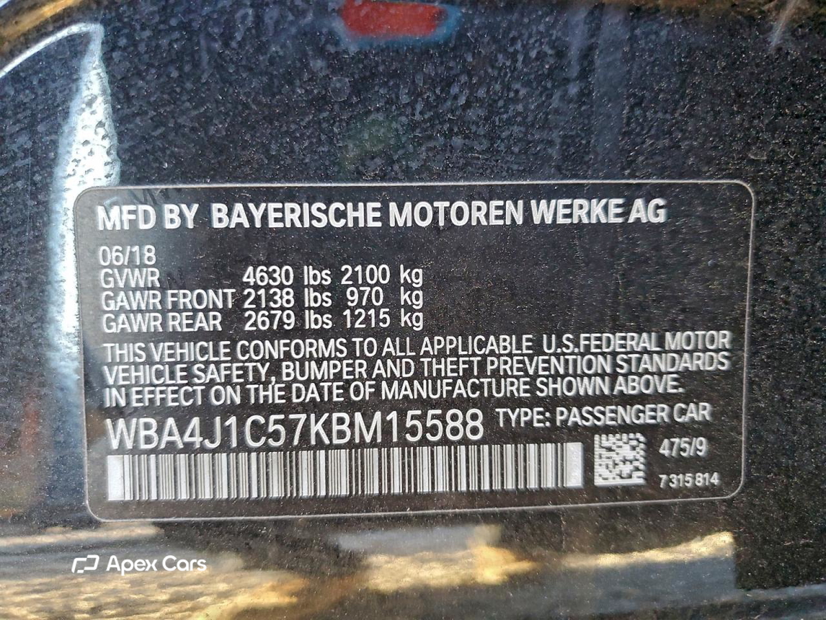 BMW Series 4 2019