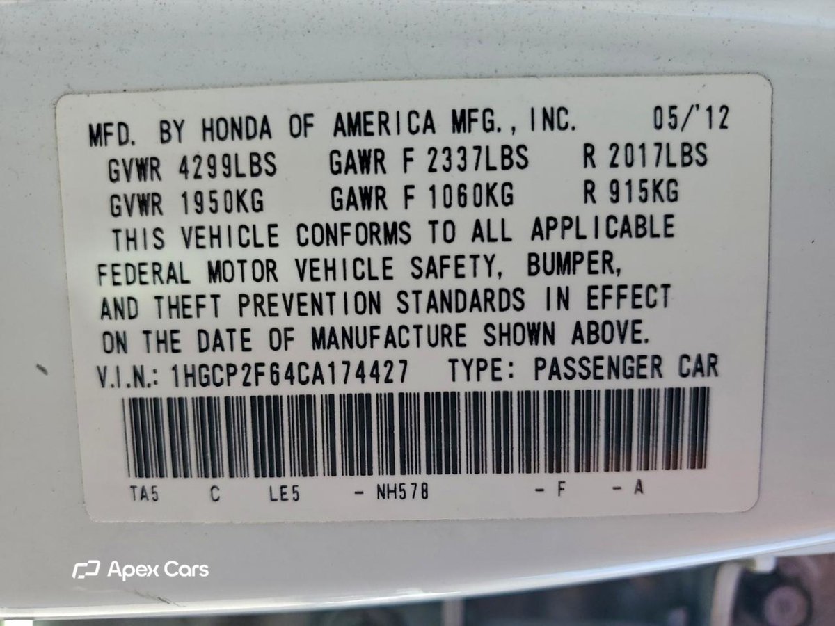 Honda Accord 2012