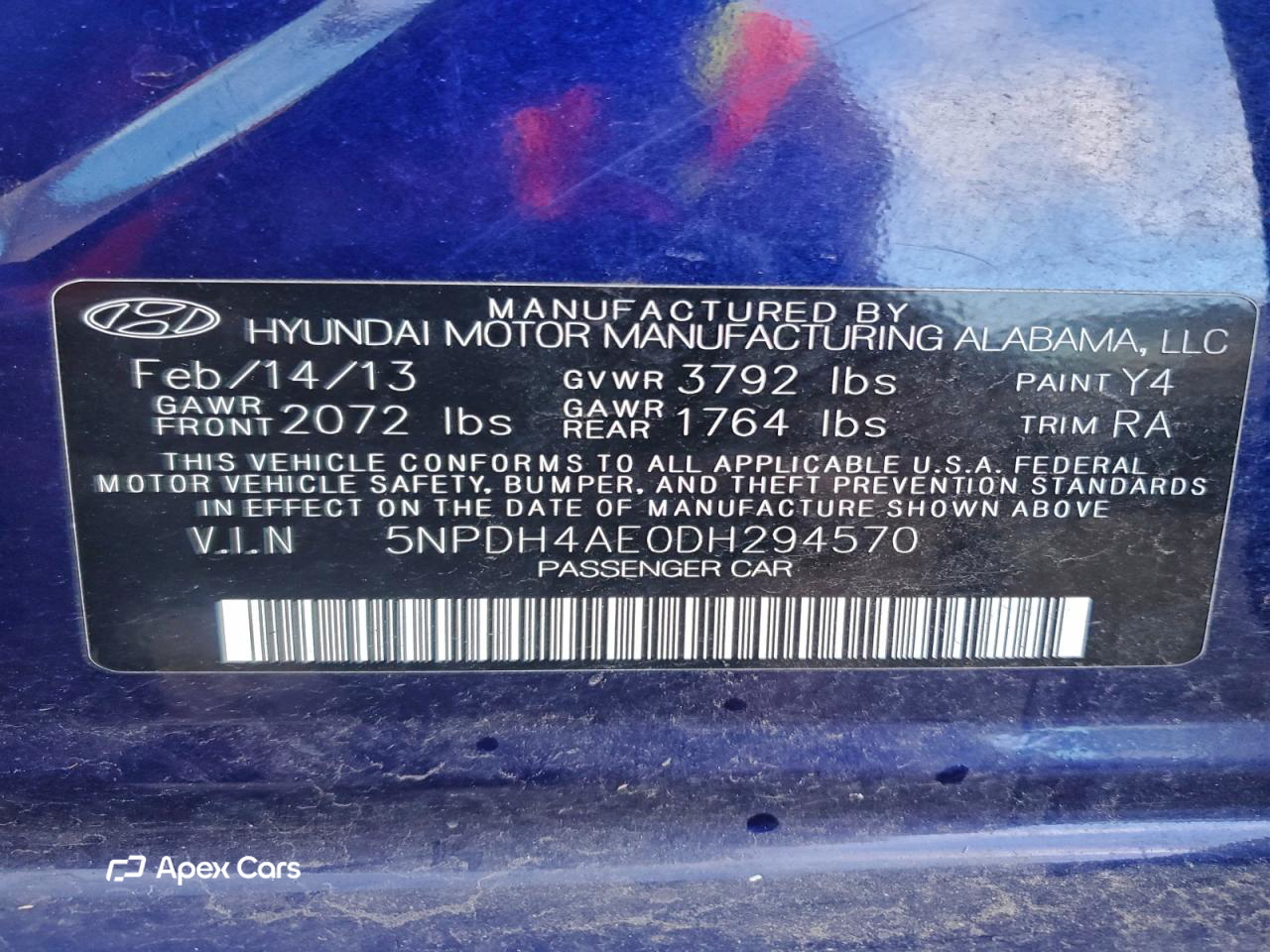 Hyundai Elantra 2013