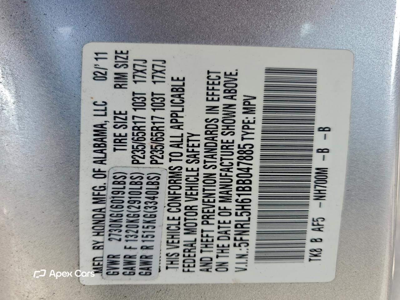 Honda Odyssey 2011