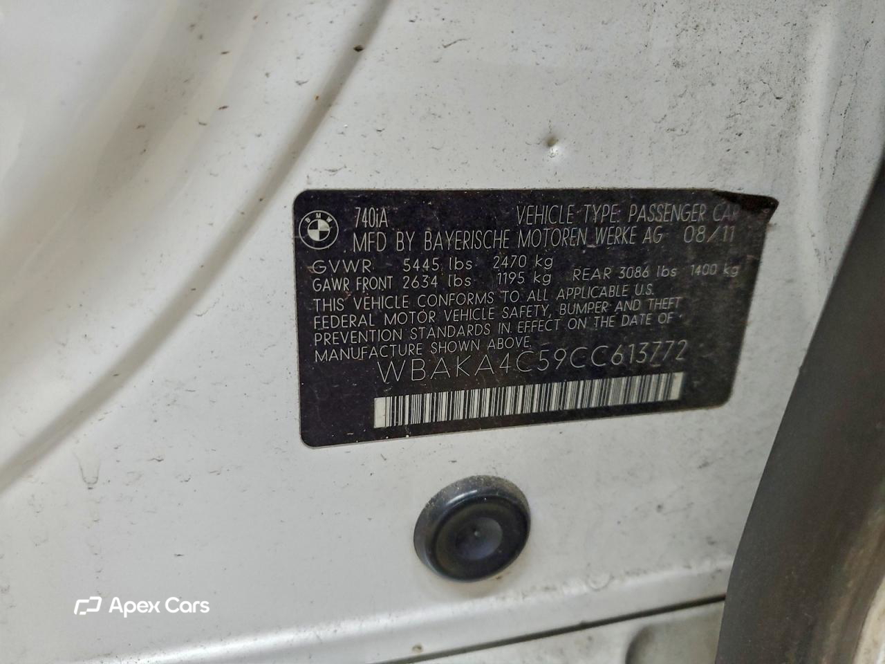 BMW Series 7 2012
