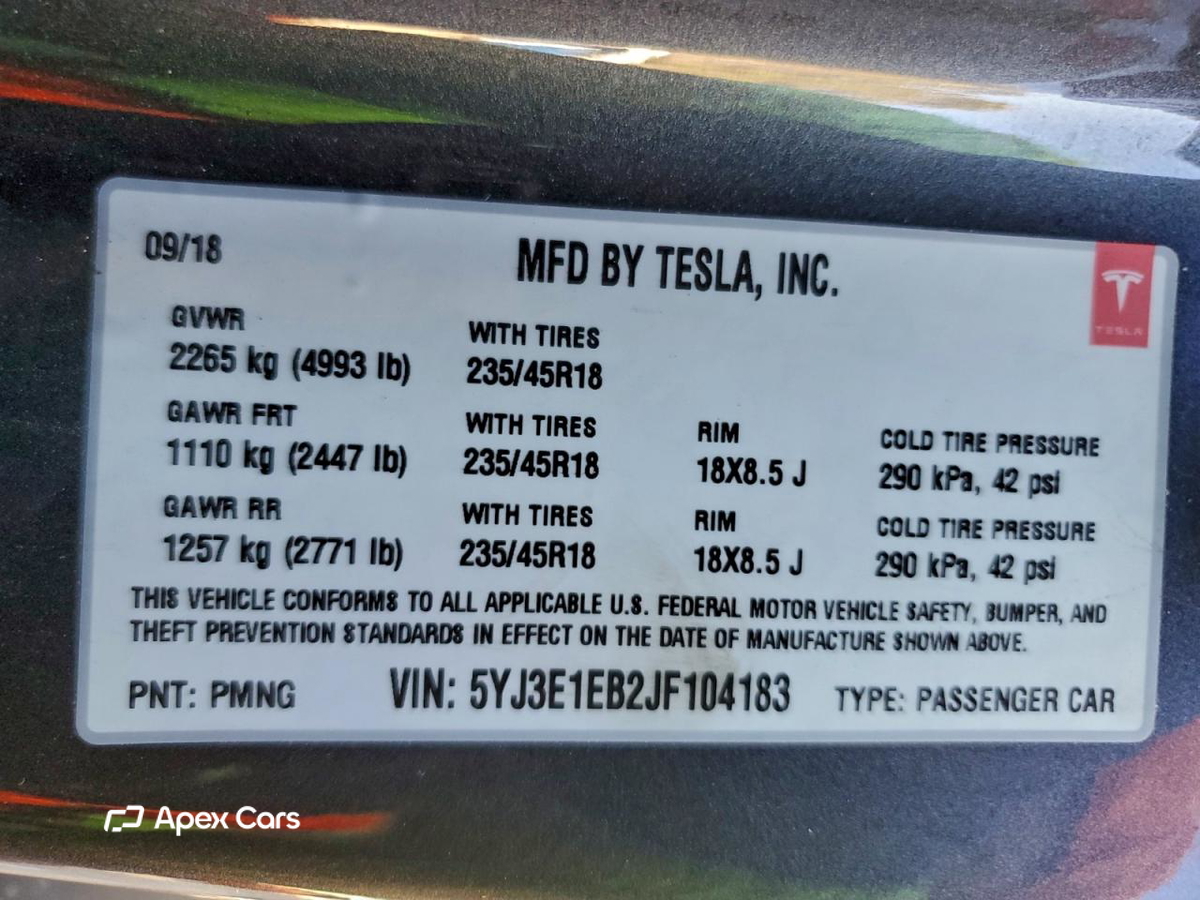 Tesla Model 3 2018