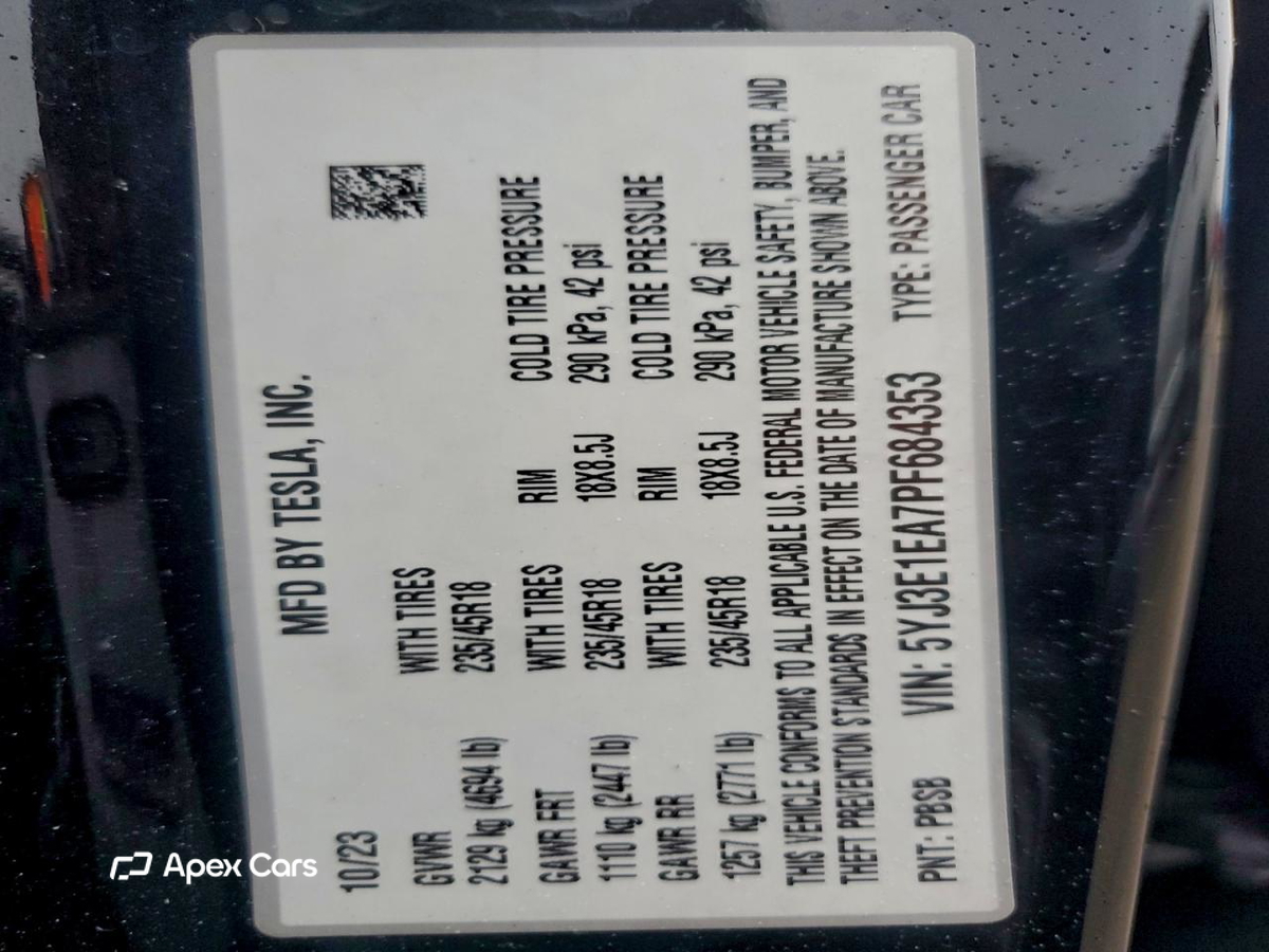 Tesla Model 3 2023