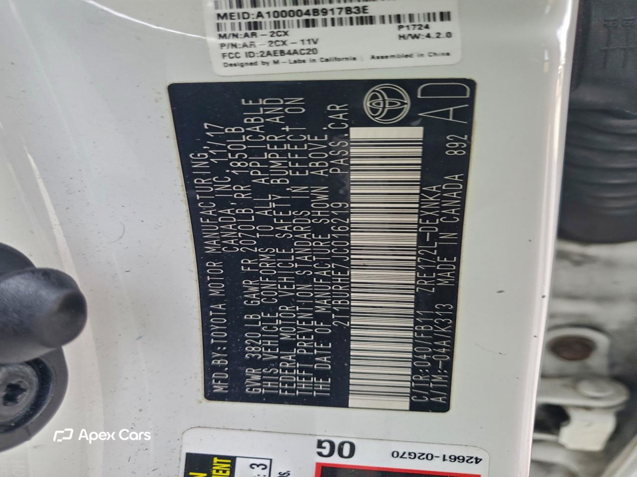 Toyota Corolla 2018