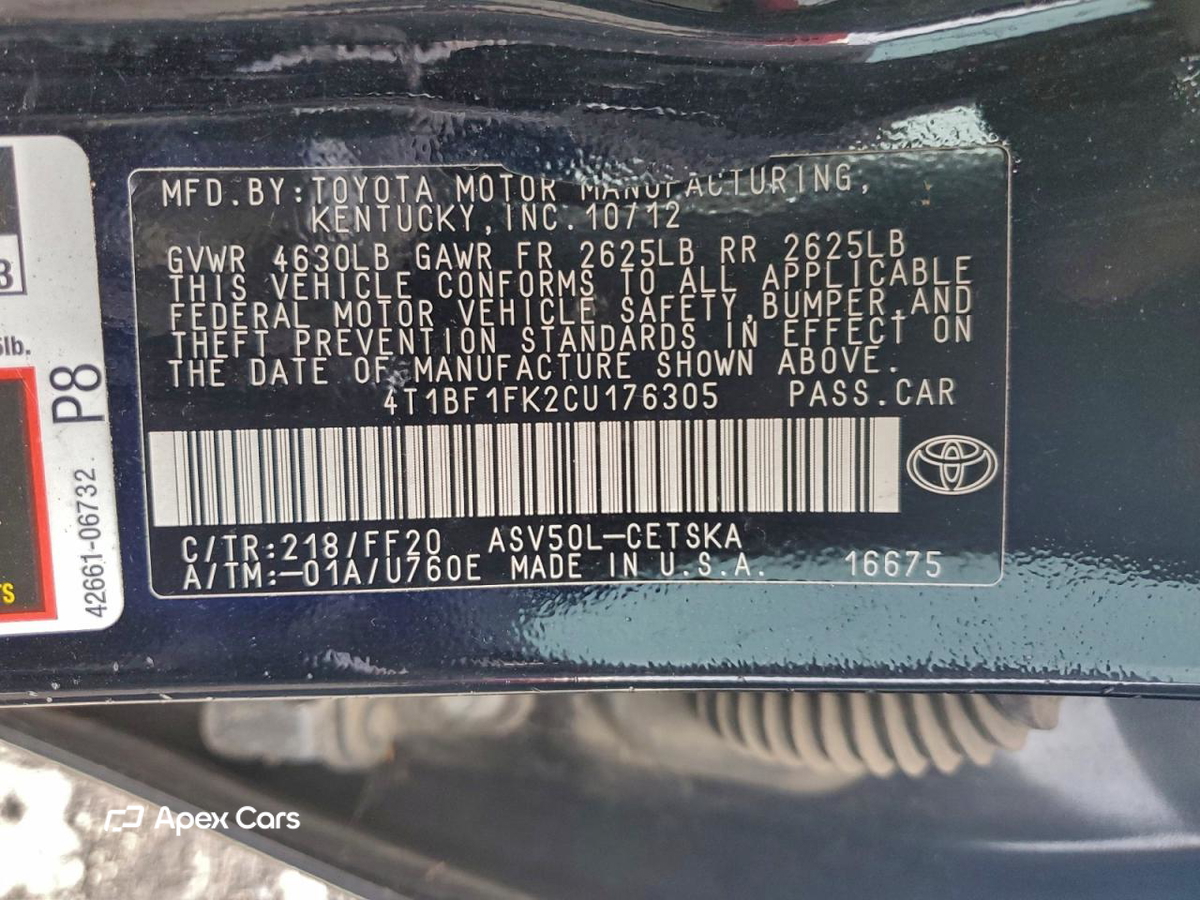Toyota Camry 2012