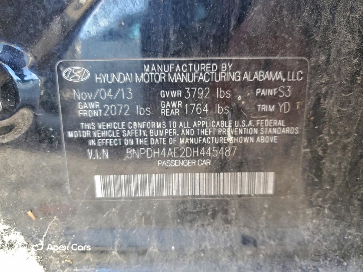 Hyundai Elantra 2013