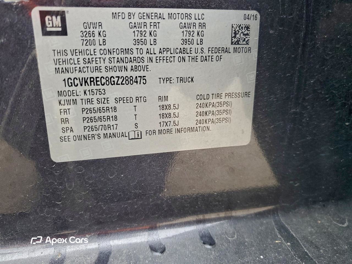Chevrolet Silverado 2016