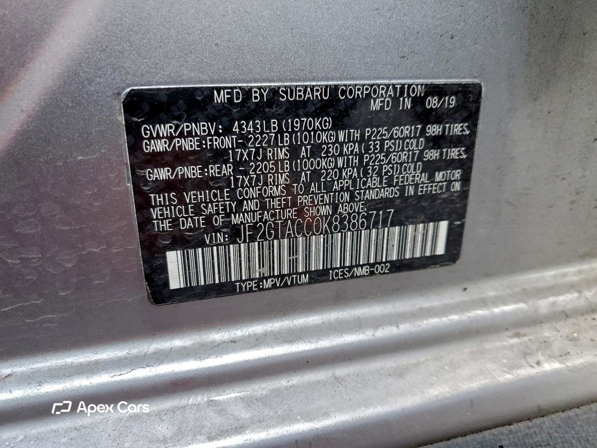 Subaru XV 2019