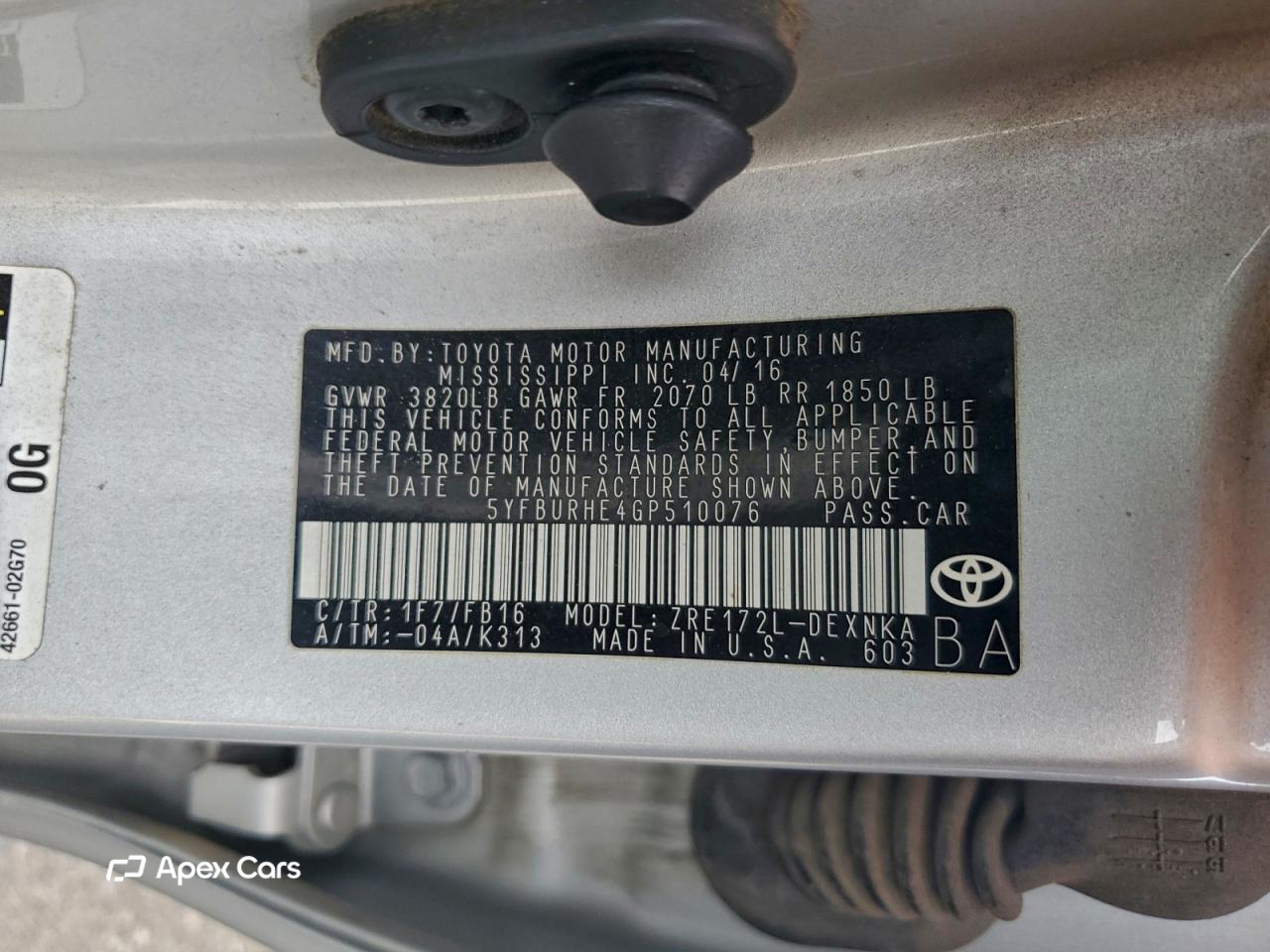 Toyota Corolla 2016