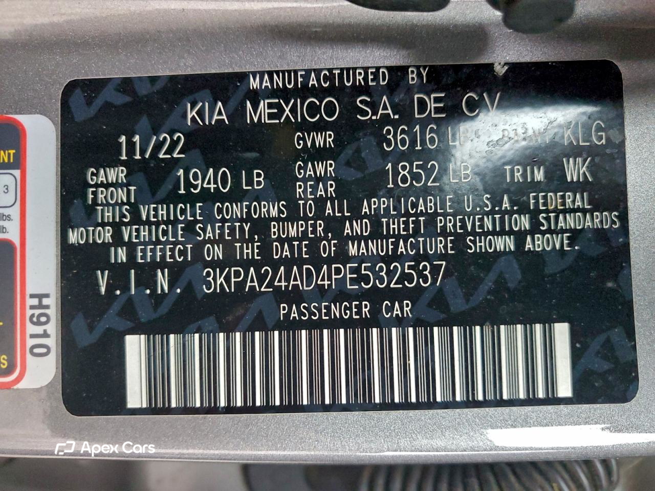 Kia Rio 2023