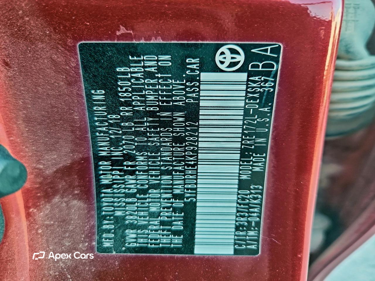 Toyota Corolla 2019
