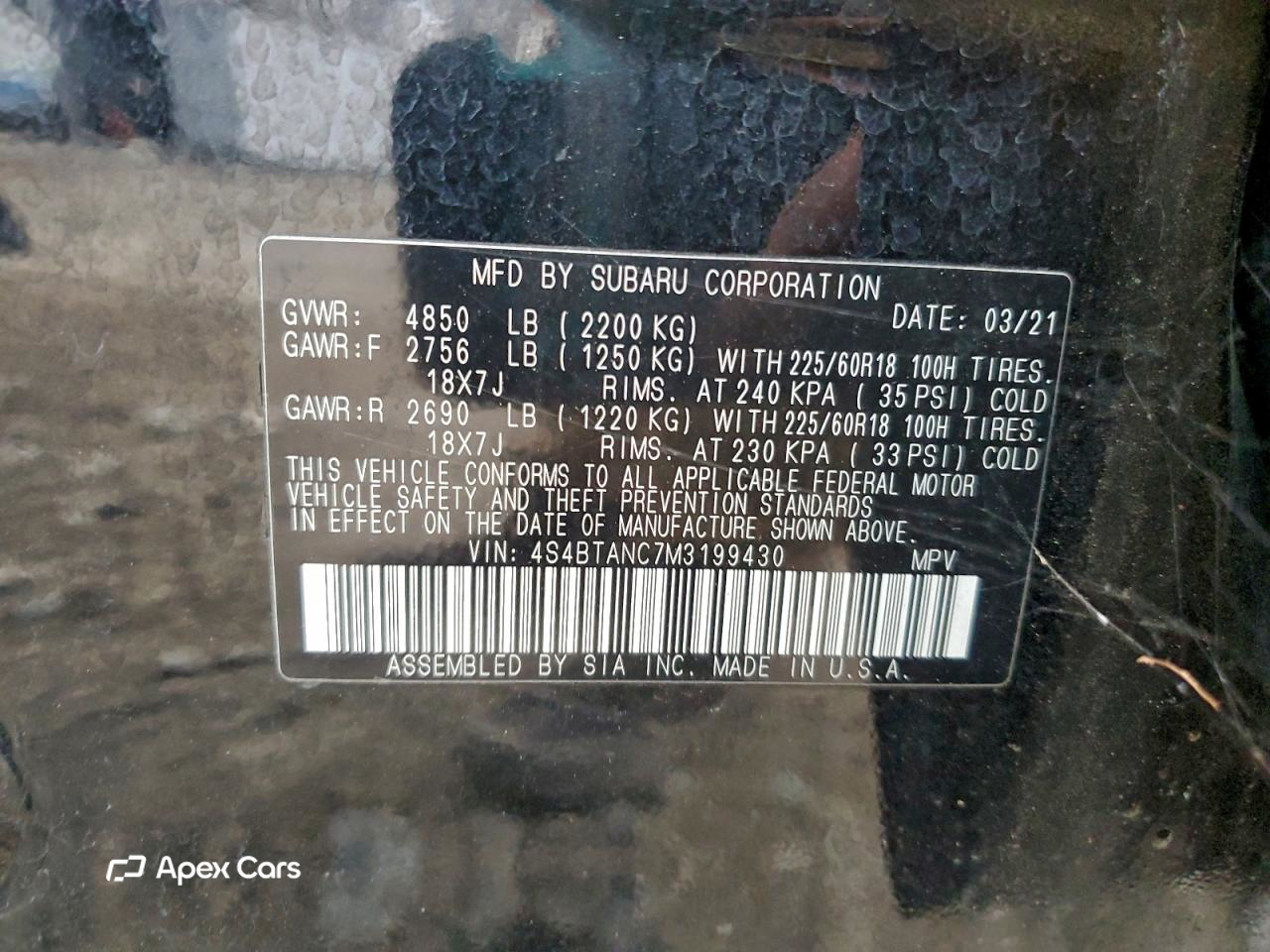 Subaru Outback 2021
