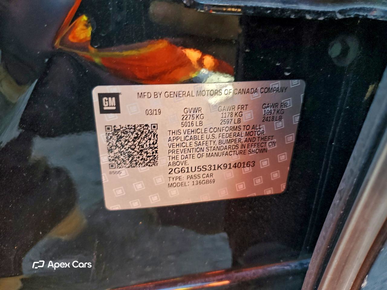 Cadillac XTS 2019