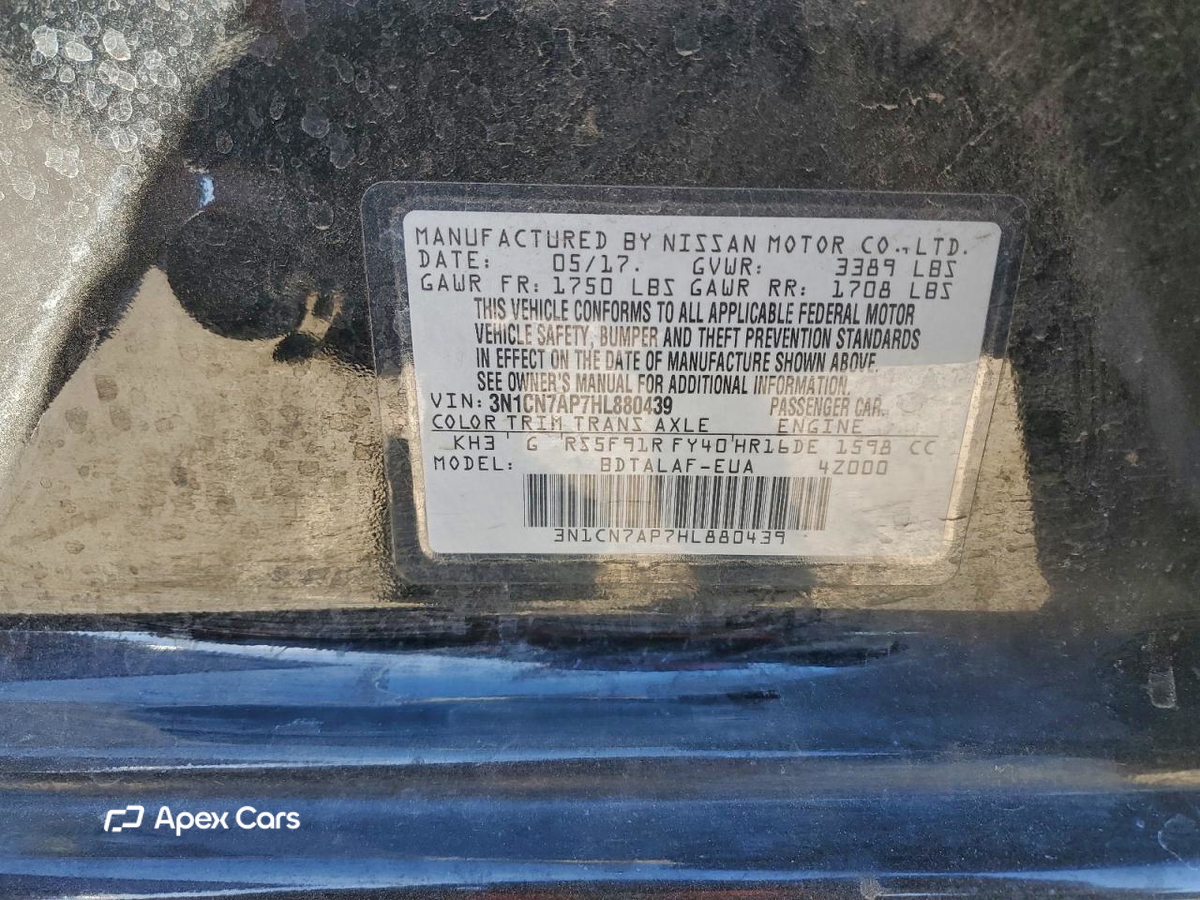 Nissan Versa 2017