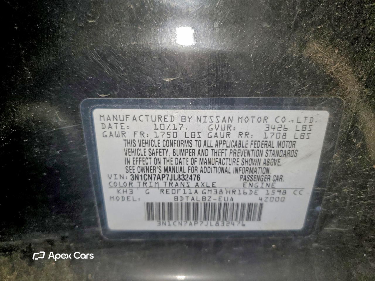 Nissan Versa 2018