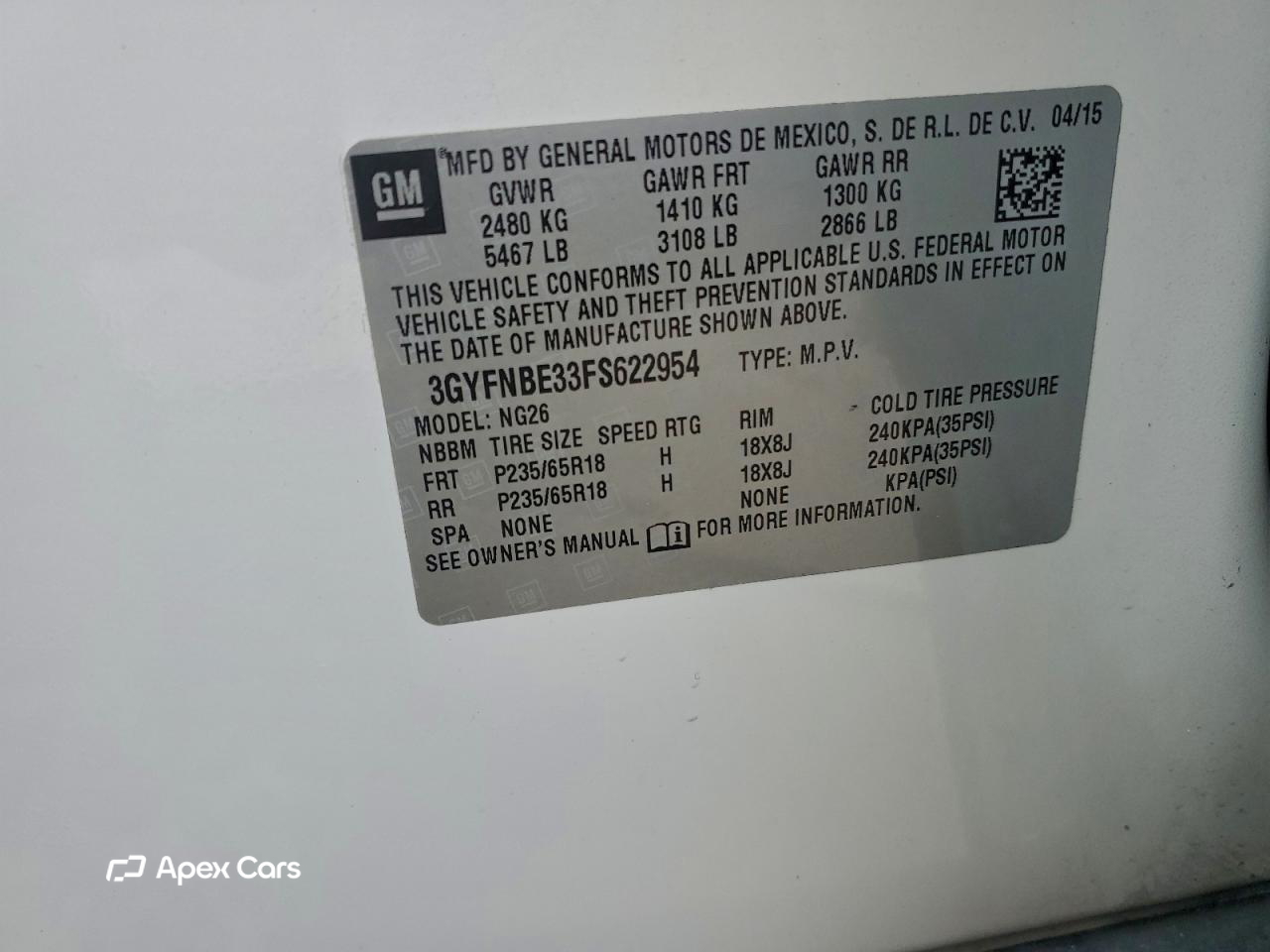 Cadillac SRX 2015