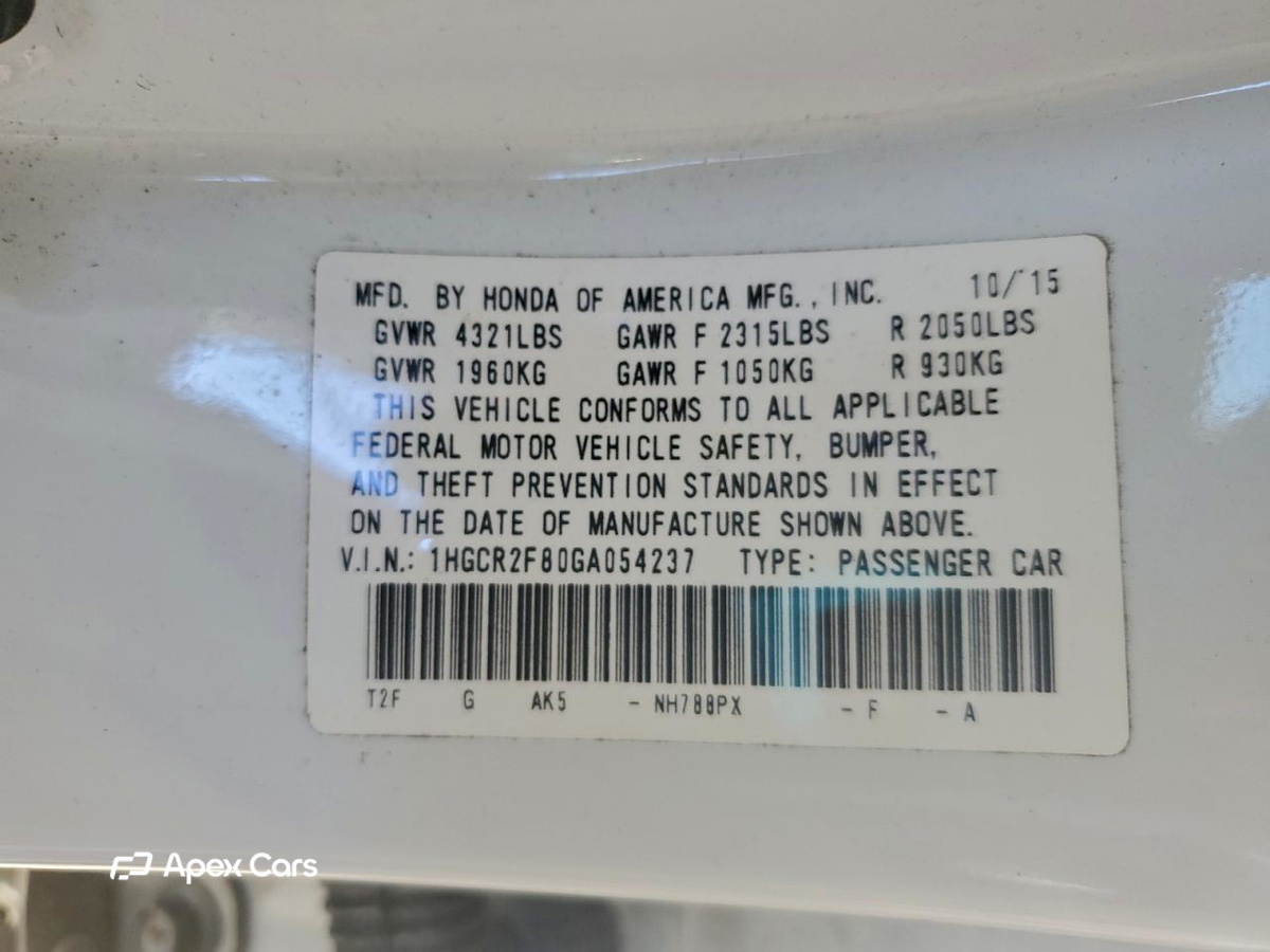 Honda Accord 2016