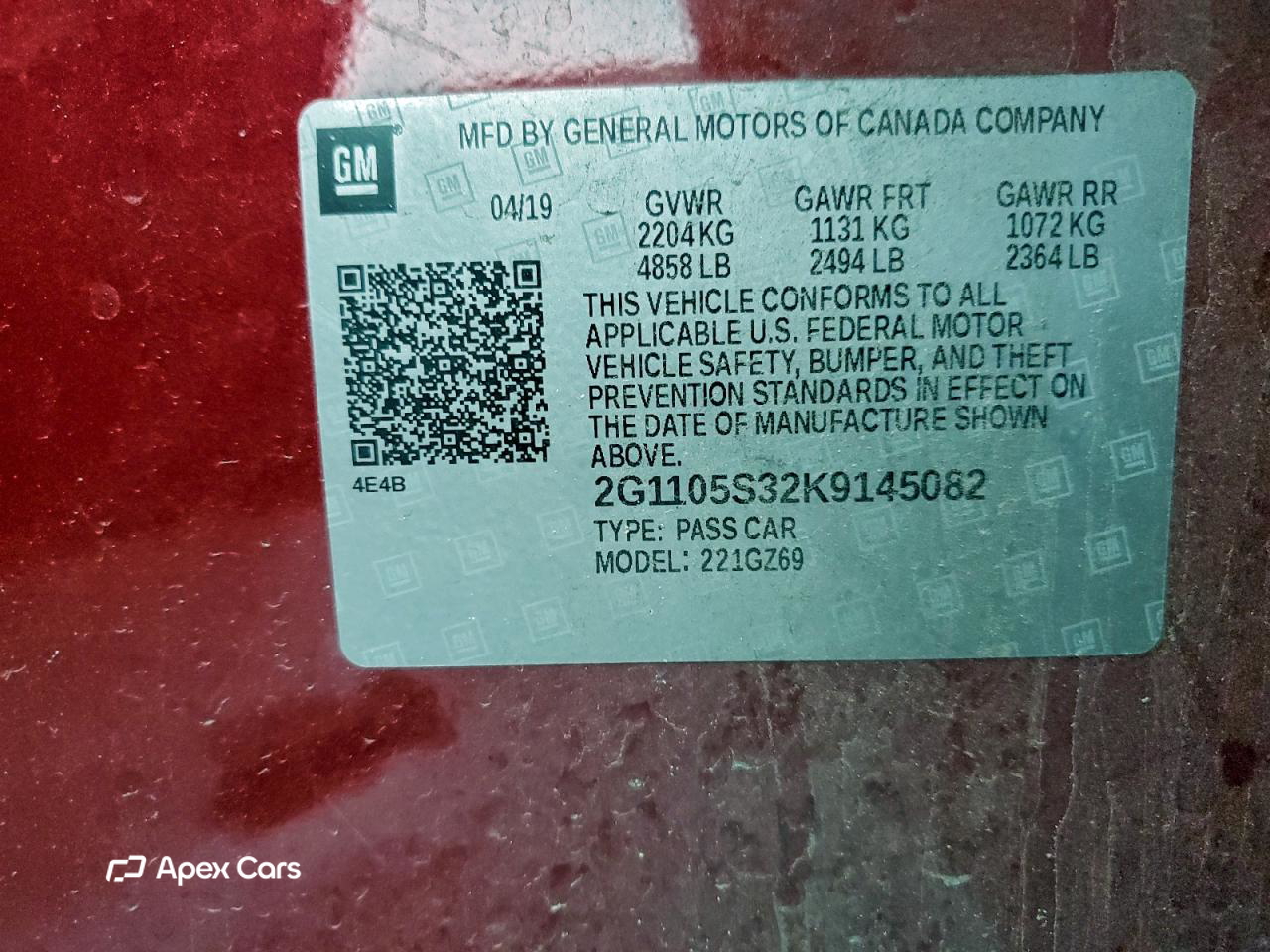 Chevrolet Impala 2019