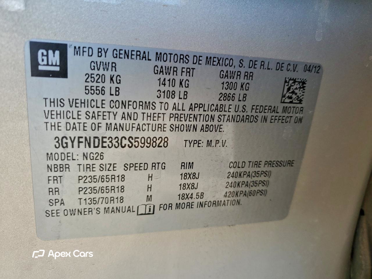 Cadillac SRX 2012